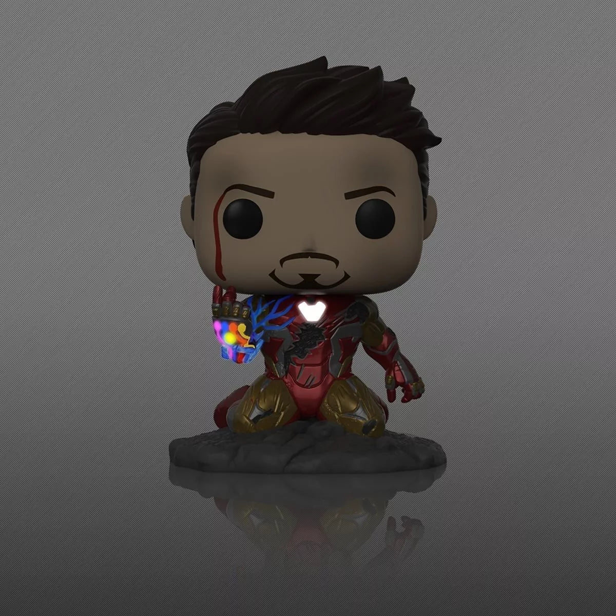 IRON MAN (YO SOY IRON MAN) EXCLUSIVO PX GLOW IN THE DARK #580 : AVENGERS END GAME - FUNKO POP! MARVEL