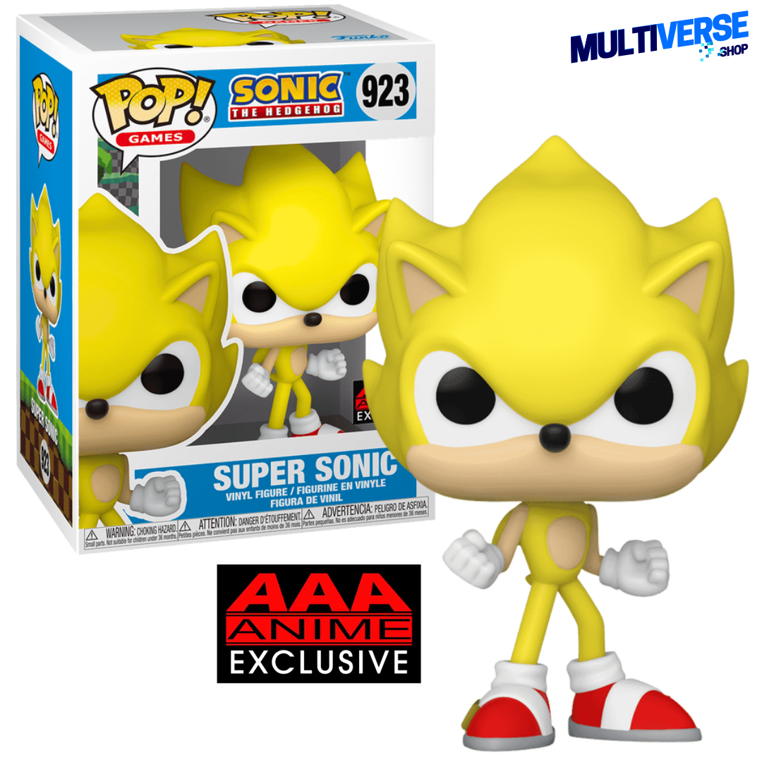 SUPER SONIC (AAA ANIME EXCLUSIVE) #923 : SONIC THE HEDGEHOG FUNKO POP! GAMES