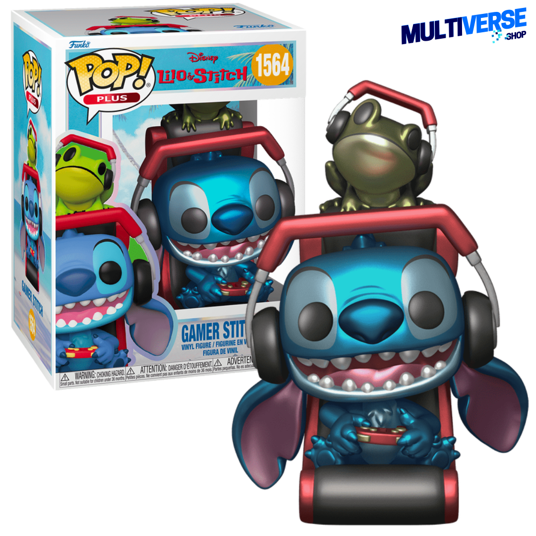 GAMER STITCH (METALICO) #1564 : LILO & STITCH - FUNKO POP! DISNEY