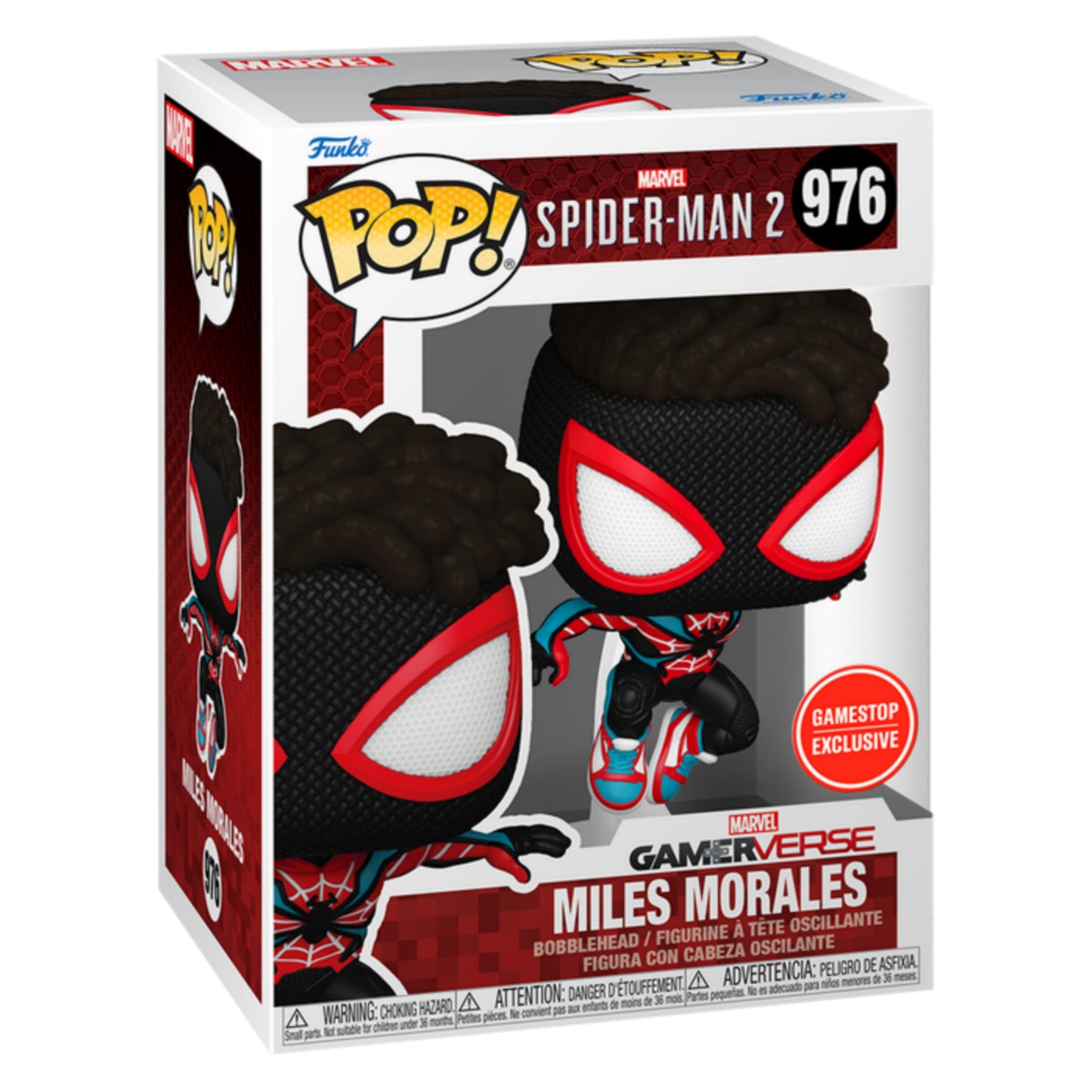 MILES MORALES (ENVOLVED SUIT) EXCLUSIVO GAMESTOP #976 : SPIDER-MAN 2 - FUNKO POP! MARVEL