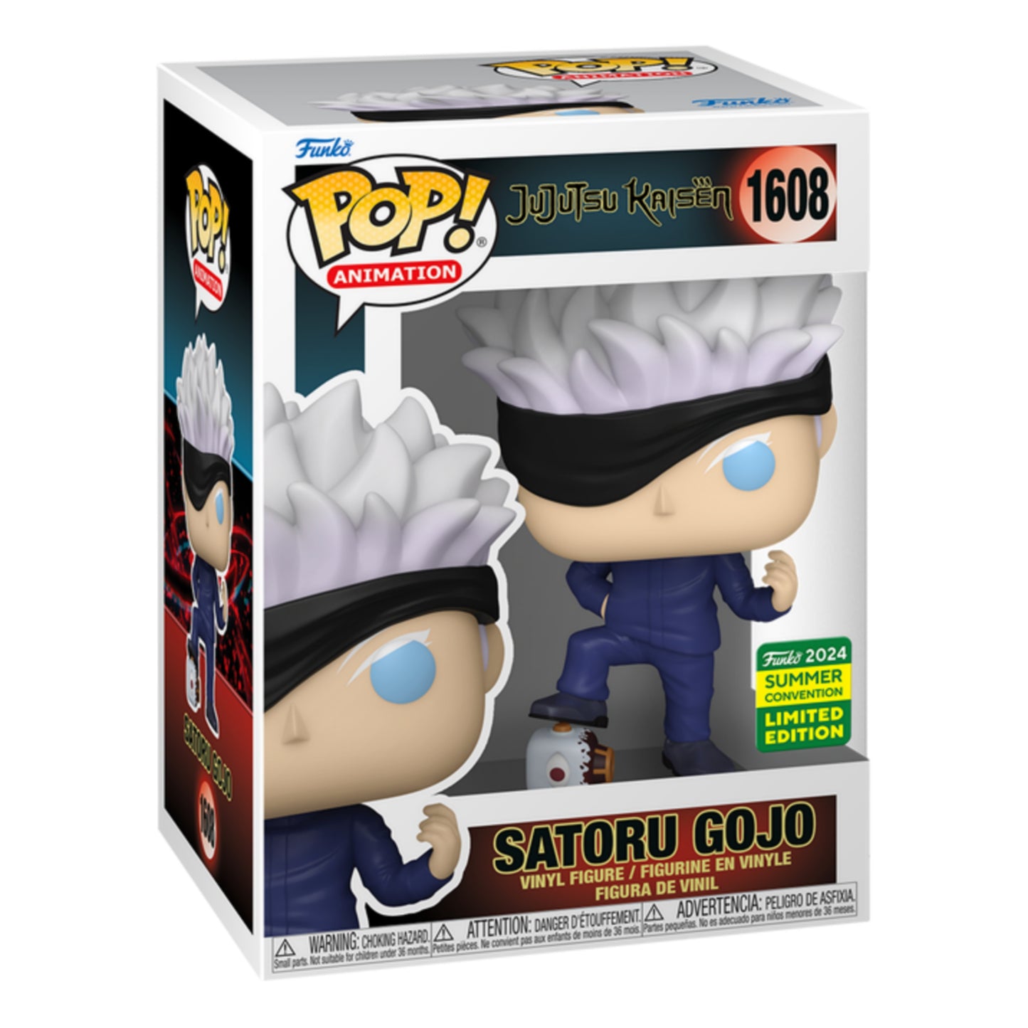 SATORU GOJO SAN DIEGO COMIC CON EXCLUSIVO 1608 : JUJUTSU KAISEN - FUNKO POP! ANIMATION