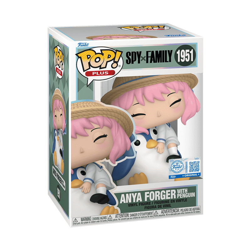 ANYA FORGER CON PINGUINO PLUS EXCLUSIVO #1951 : SPY X FAMILY - FUNKO POP! ANIMATION