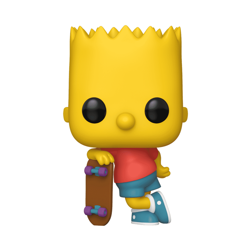 BART SIMPSON WITH SKATEBOARD #1652 : THE SIMPSONS - FUNKO POP! ANIMATION