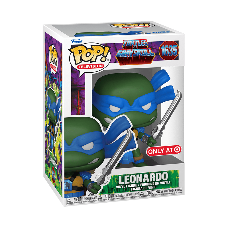 LEONARDO (NINJA TURTLES) #1635 : TURTLES OF GRAYSKULL - FUNKO POP! TELEVISION