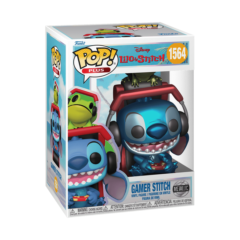 GAMER STITCH (METALICO) #1564 : LILO & STITCH - FUNKO POP! DISNEY