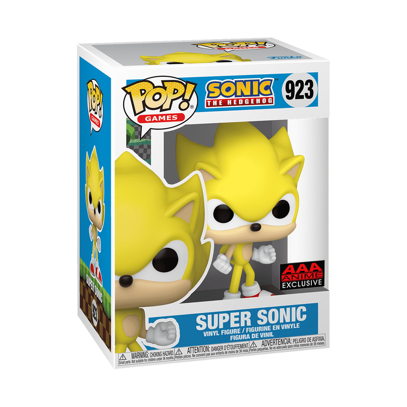 SUPER SONIC (AAA ANIME EXCLUSIVE) #923 : SONIC THE HEDGEHOG FUNKO POP! GAMES