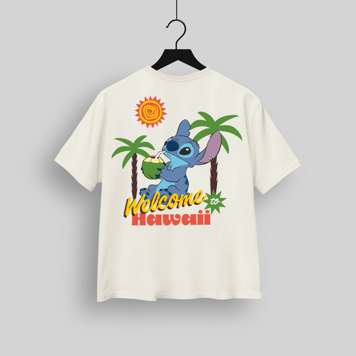 WELCOME TO HAWAII STITCH PLAYERA