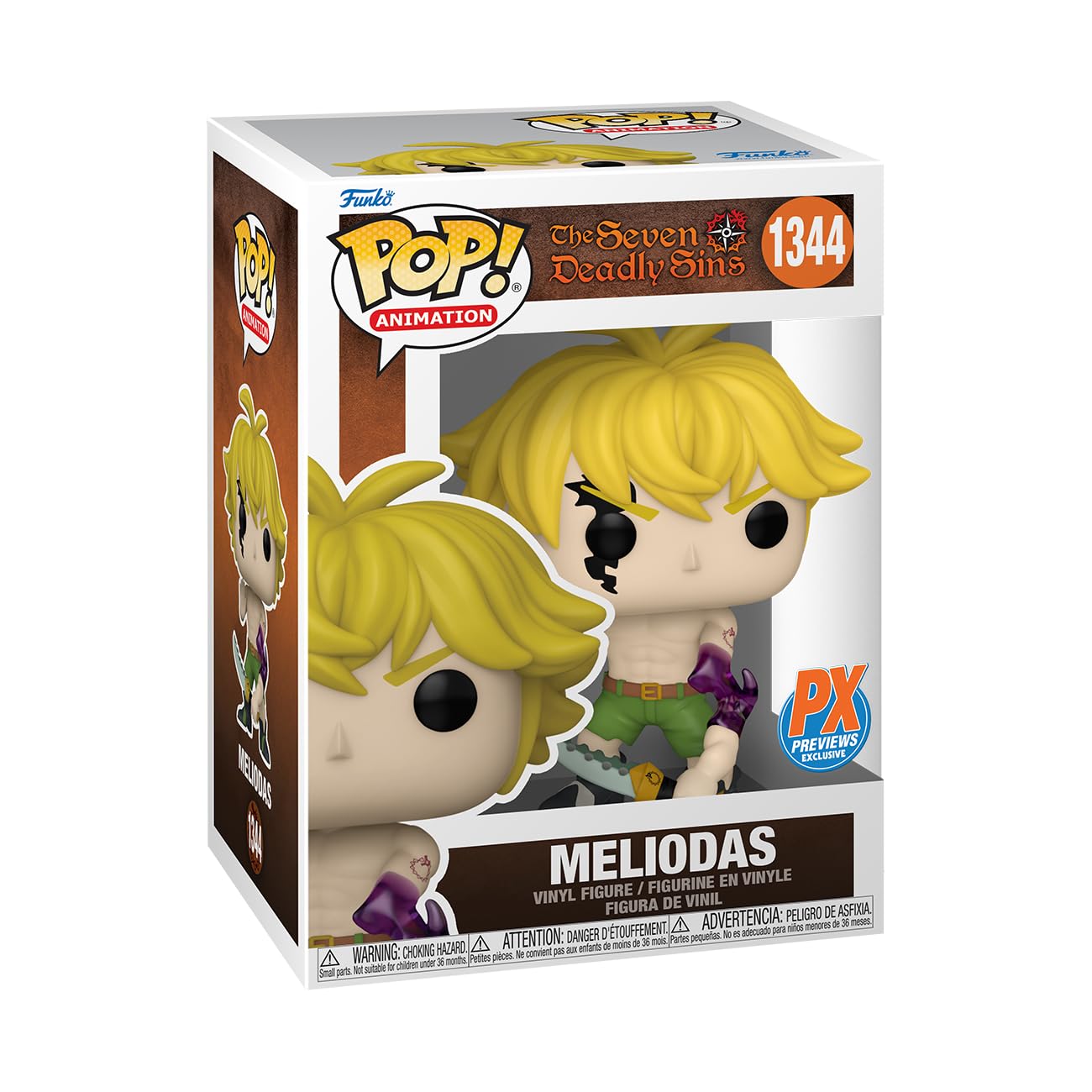 MELIODAS MODO DEMONIO EXCLUSIVO PX #1344 : THE SEVEN DEADLY SINS - FUNKO POP! ANIME