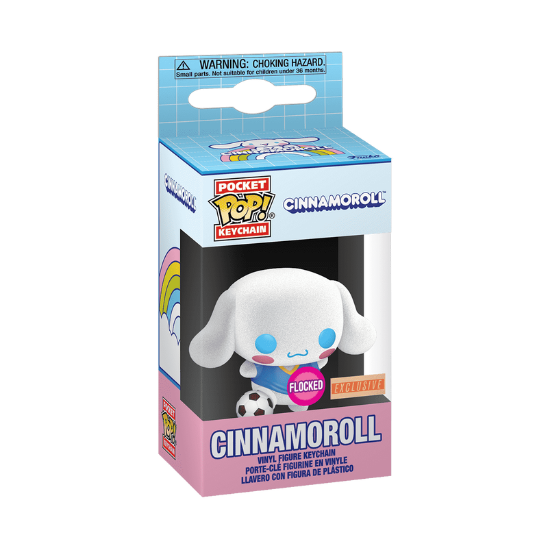 CINNAMONROLL EXCLUSIVO BOX LUNCH FLOCKED (AFELPADO) : SANRIO - FUNKO POP! KEYCHAIN