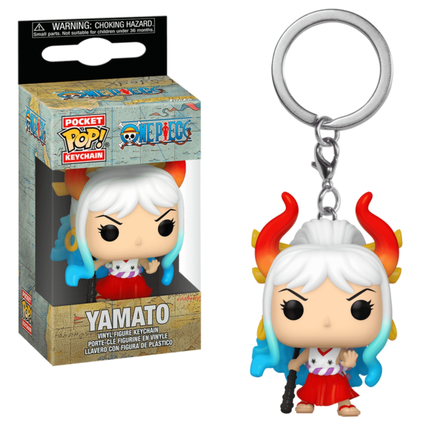 YAMATO LLAVERO : ONE PIECE - FUNKO POP! POCKET KEYCHAIN