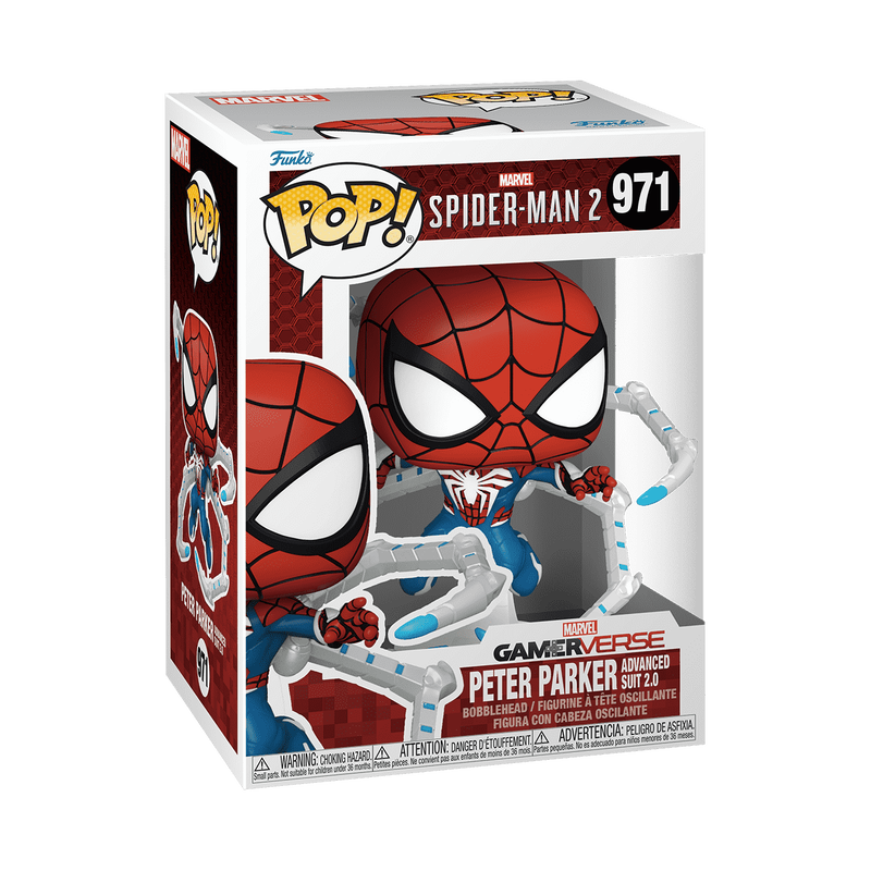 PETER PARKER ADVANCED SUIT 2.0 #971 : SPIDER-MAN 2 - FUNKO POP! MARVEL GAMERVERSE