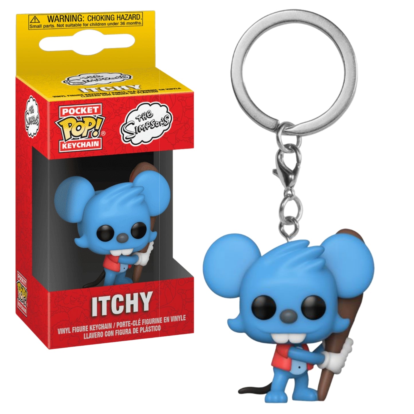 ITCHY LAVERO : THE SIMPSONS - FUNKO POP! POCKET KEYCHAIN