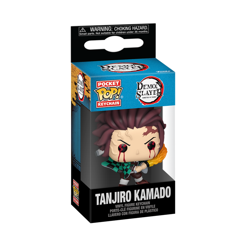 TANJIRO KAMADO RESPIRACIÓN SOLAR LLAVERO : DEMON SLAYER - FUNKO POP! KEYCHAIN