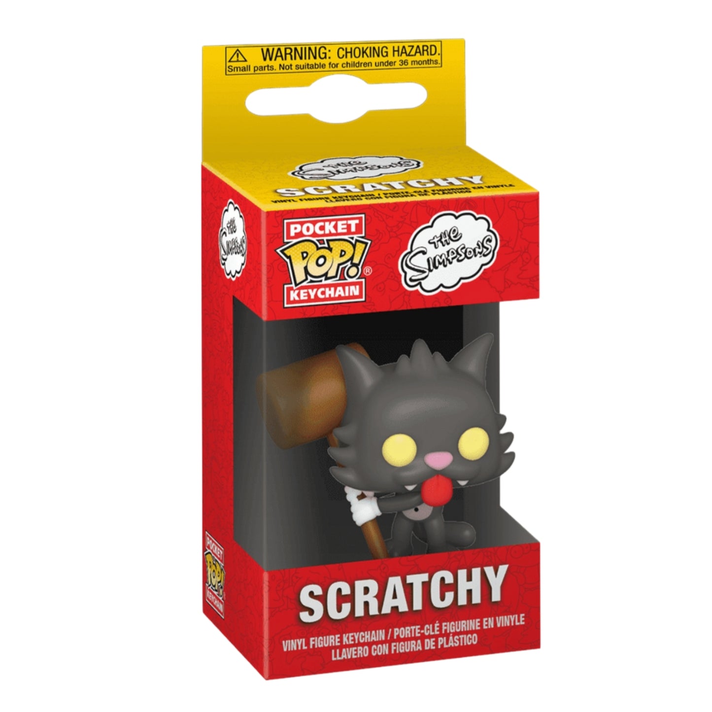 SCRATCHY LLAVERO : THE SIMPSONS - FUNKO POP! POCKET KEYCHAIN