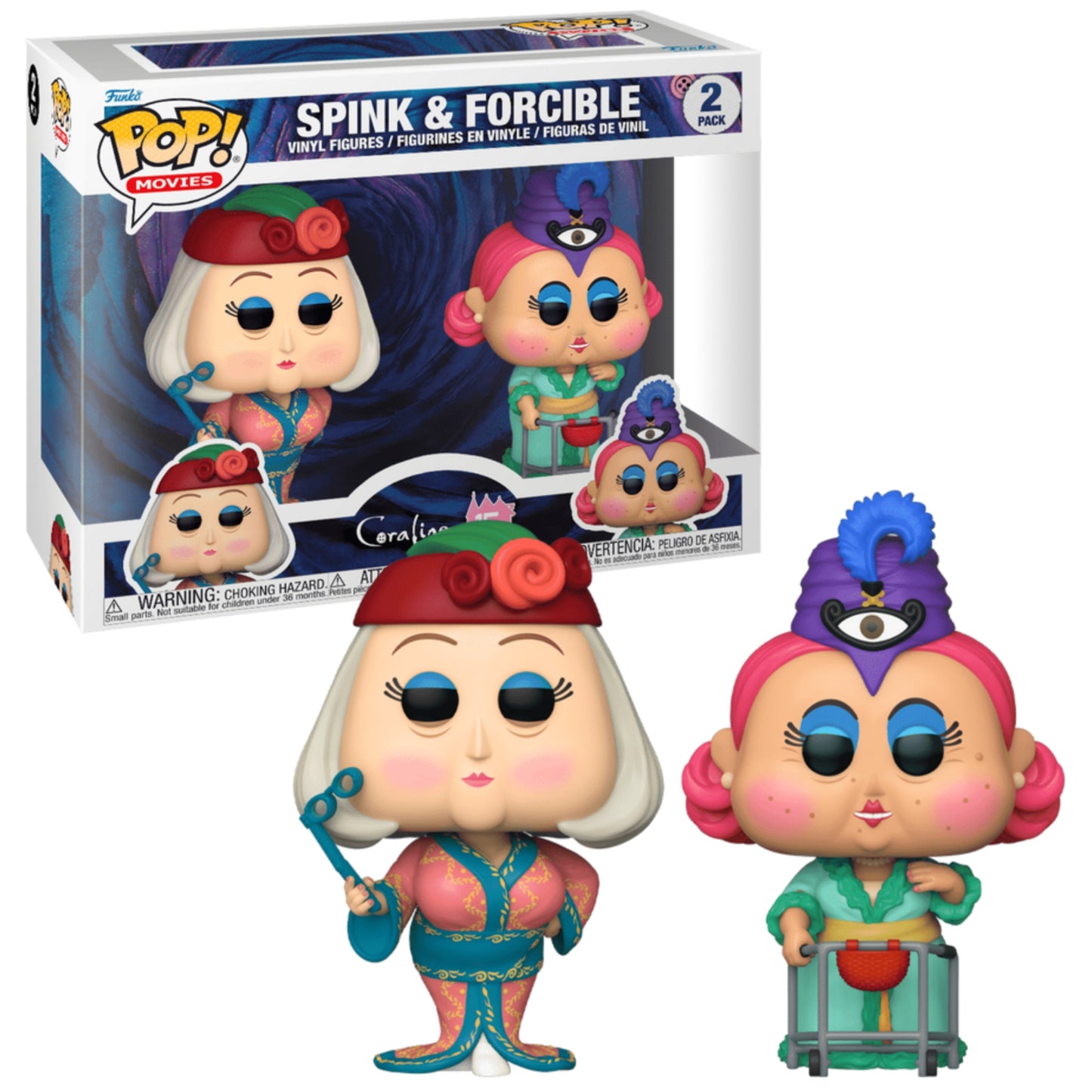 SPINK & FORCIBLE 2 PACK : CORALINE 15 ANIVERSARIO - FUNKO POP! MOVIES