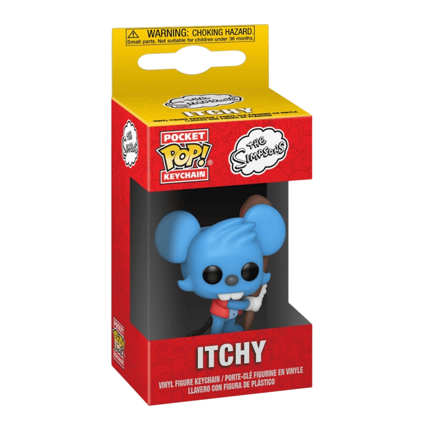 ITCHY LAVERO : THE SIMPSONS - FUNKO POP! POCKET KEYCHAIN