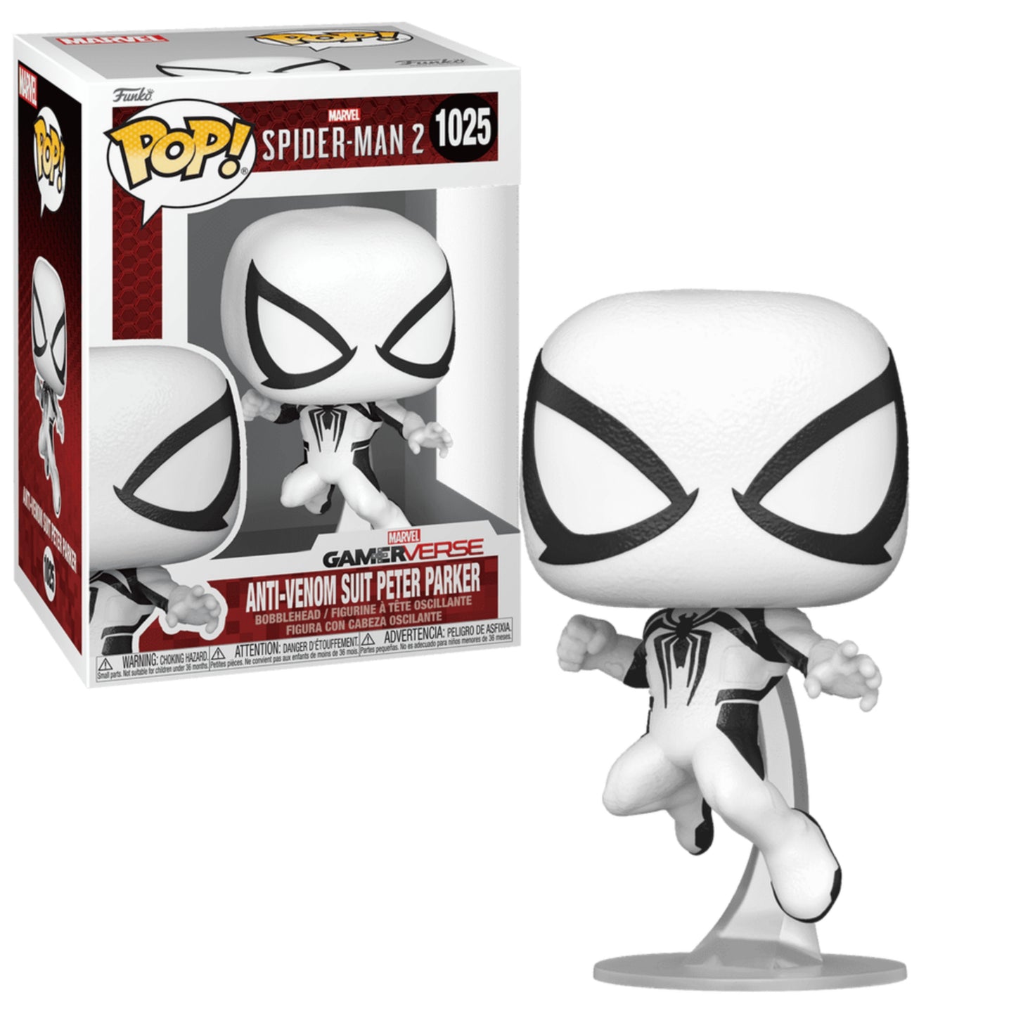 PETER PARKER ANTI VENOM SUIT #1025 : SPIDER-MAN 2 - FUNKO POP! MARVEL GAMER VERSE