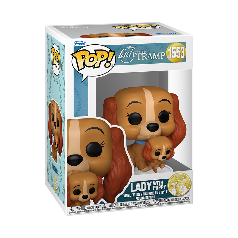LADY WITH PUPPY #1554 : LA DAMA Y EL VAGABUNDO - FUNKO POP! DISNEY