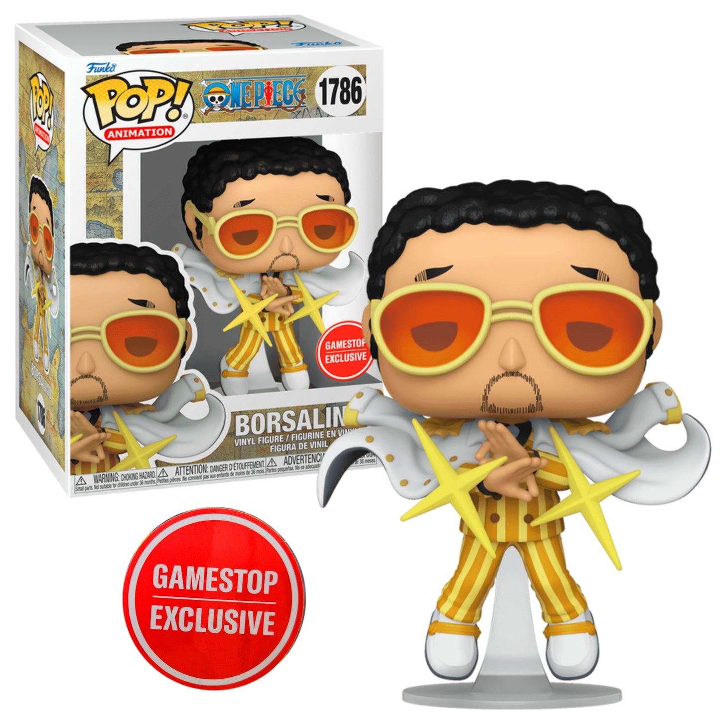 KIZARU BORSALINO EXCLUSIVO GAMESTOP #1786 : ONE PIECE - FUNKO POP! ANIMATION