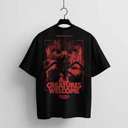 ALL CREATURES WELCOME PLAYERA : STRANGER THINGS