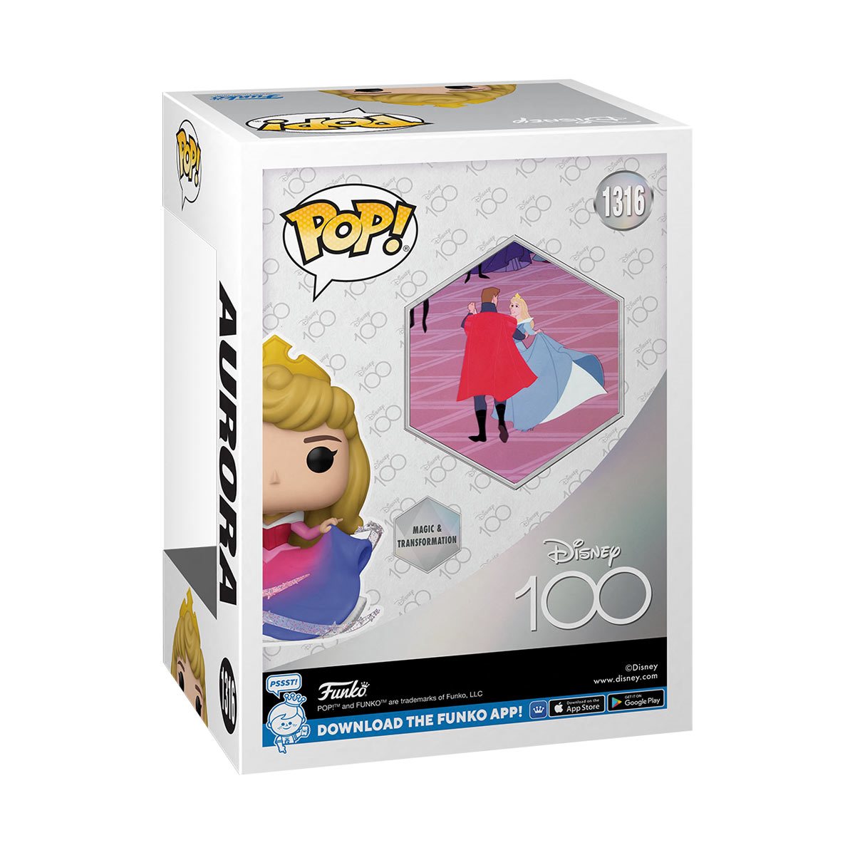 AURORA LA BELLA DURMIENTE : DISNEY 100 AÑOS - FUNKO POP! DISNEY PRINCESAS #1316