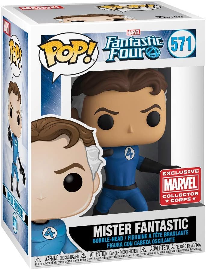 MISTER FANTASTIC #571 EXCLUSIVO MARVEL COLLECTOR CORPS : FANTASTIC FOUR - FUNKO POP! MARVEL