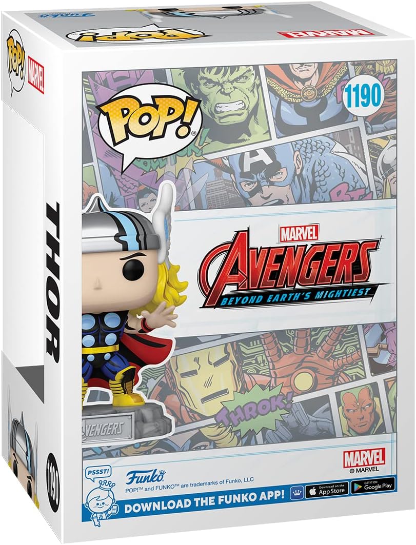 Cómic Thor con Pin 1190 : Avengers 60 Aniversario Exclusivo - Funko Pop! Marvel