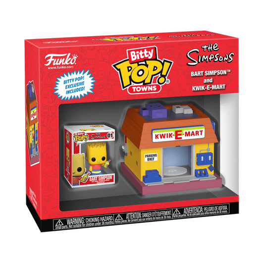 Bitty Pop! Bitty Town: Los Simpson - Bart Simpson y Kiwi-E Mart