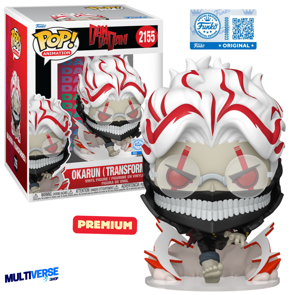 OKARUN TRANSFORMED PREMIUM EXCLUSIVO FUNKO SHOP #2115 : DAN DA DAN - FUNKO POP! ANIME