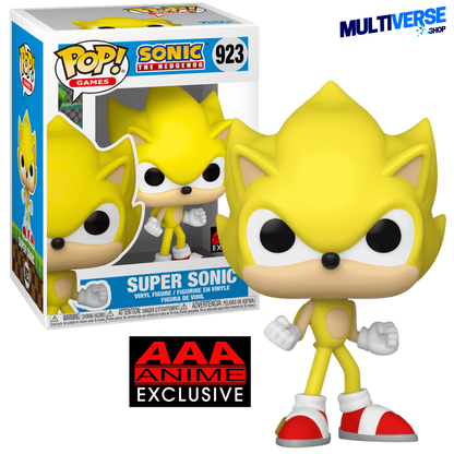 SUPER SONIC (AAA ANIME EXCLUSIVE) #923 : SONIC THE HEDGEHOG  FUNKO POP! GAMES