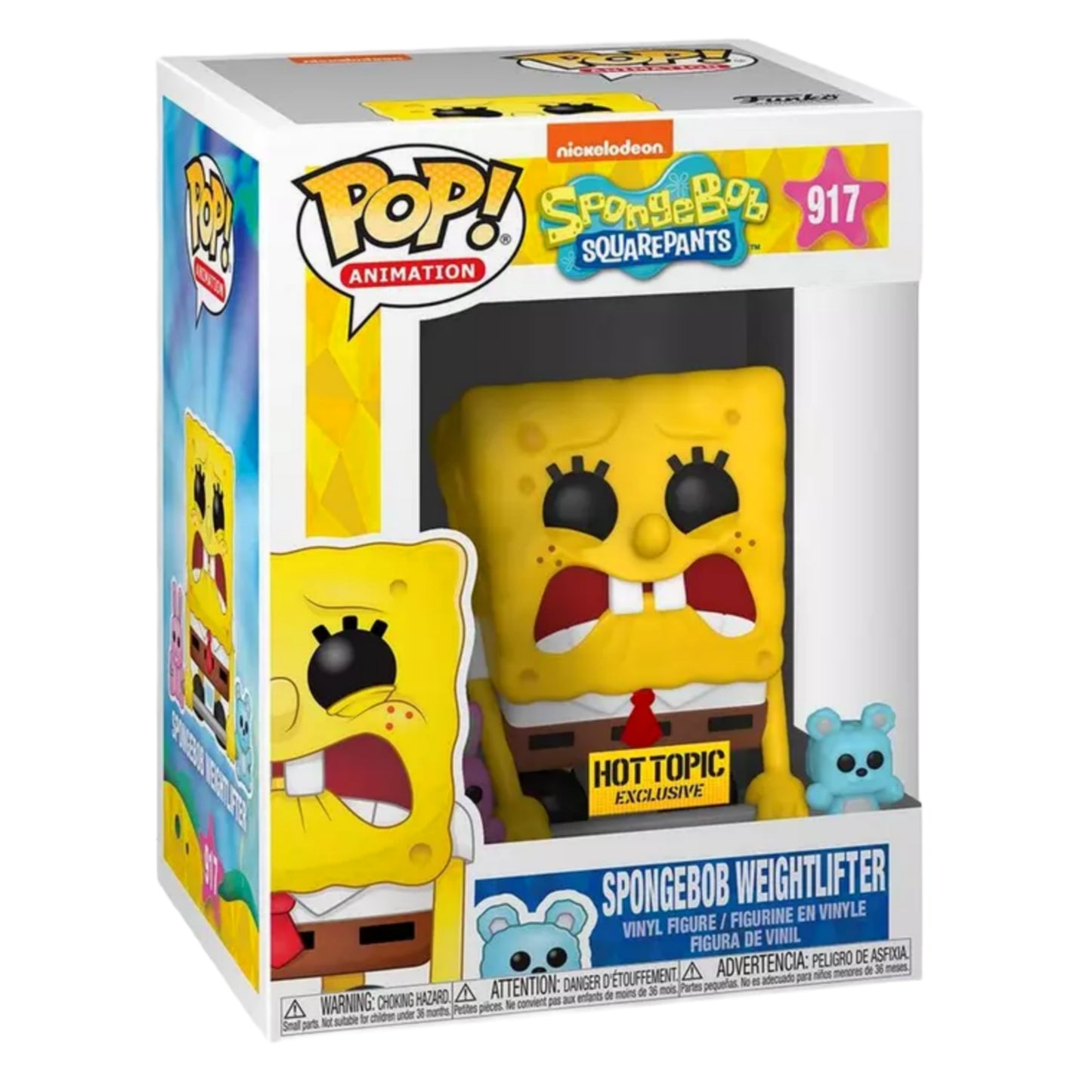 Bob Esponja Levantador de Pesas 917 Exclusivo Hot Topic: Bob Esponja - Funko Pop! Animation