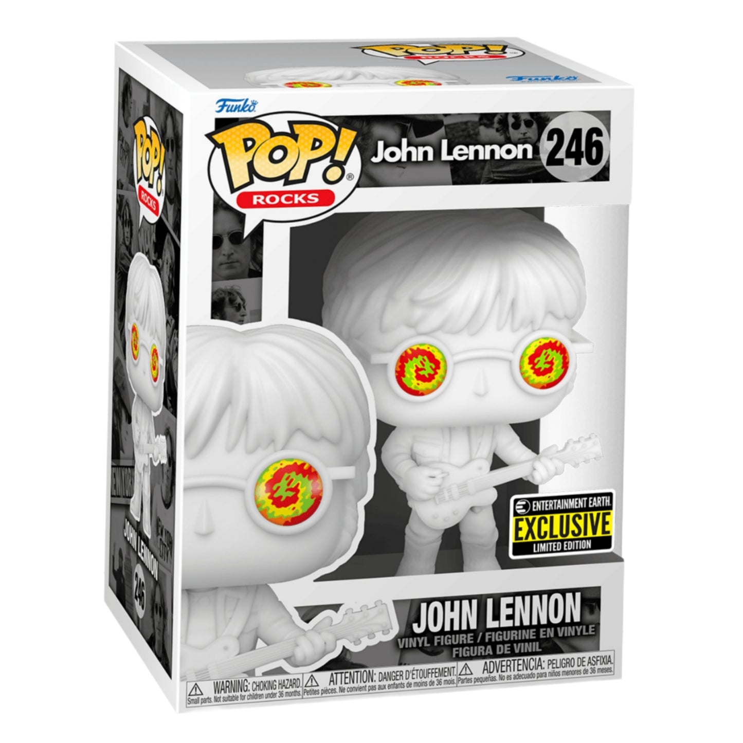 JOHN LENNON WITH PSYCHEDELIC GLASSES EXCLUSIVO HOT TOPIC - FUNKO POP! ROCKS