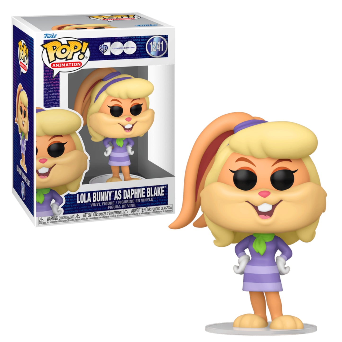 LOLA BUNNY AS DAPHNE : SCOOBY-DOO X LOONEY TUNES 100 AÑOS WARNER #1241 - FUNKO POP! ANIMATION