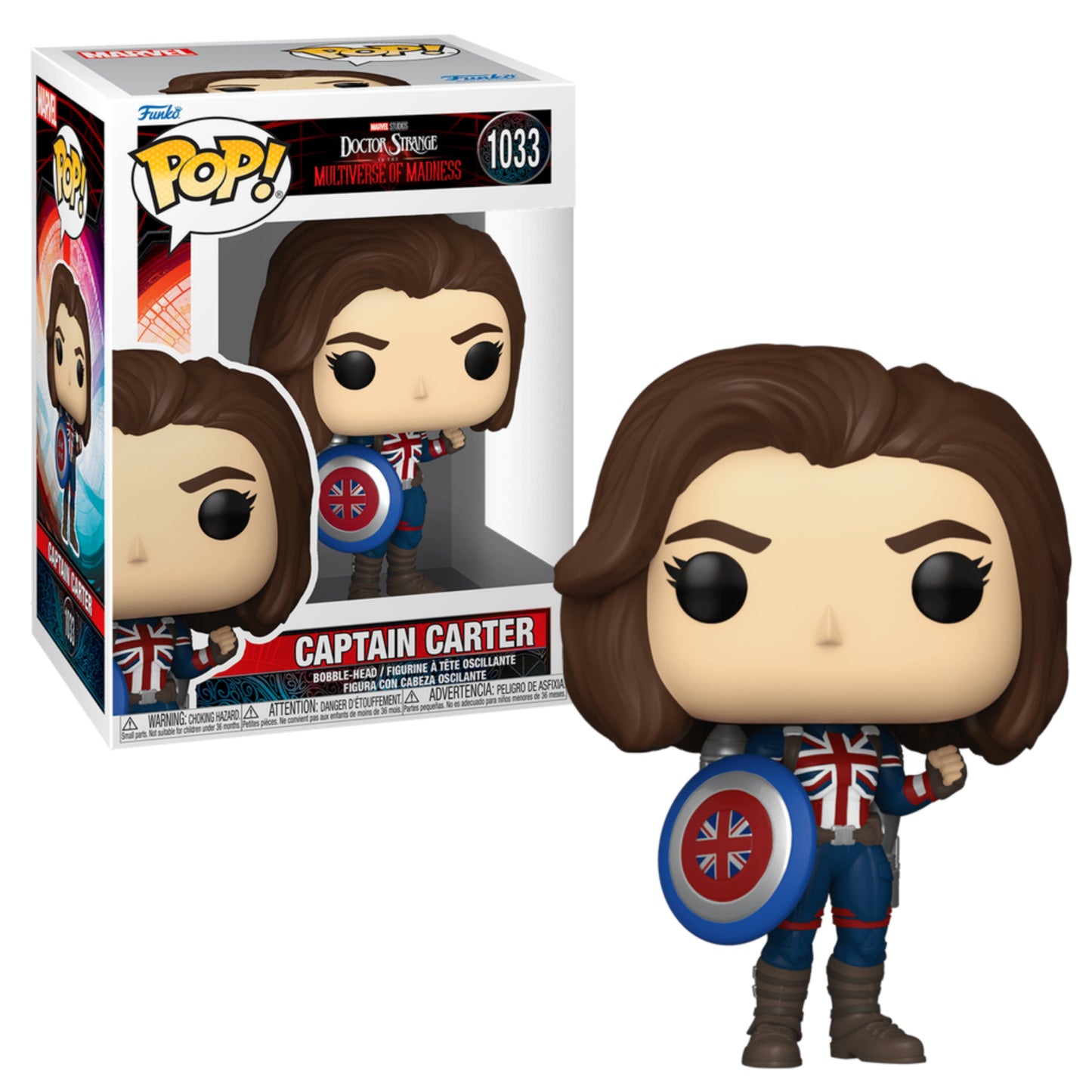 CAPTAIN CARTER : DOCTOR STRANGE MULTIVERSE OF MADNESS - FUNKO POP! MARVEL