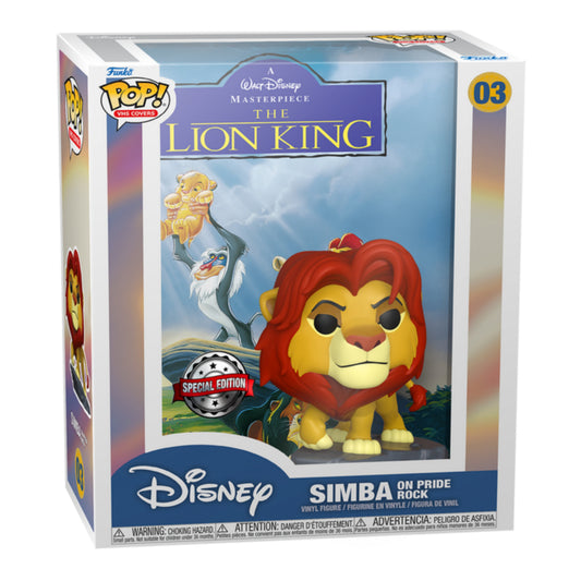 SIMBA ON PRIDE ROCK : EL REY LEON - FUNKO POP! VHS COVER DISNEY