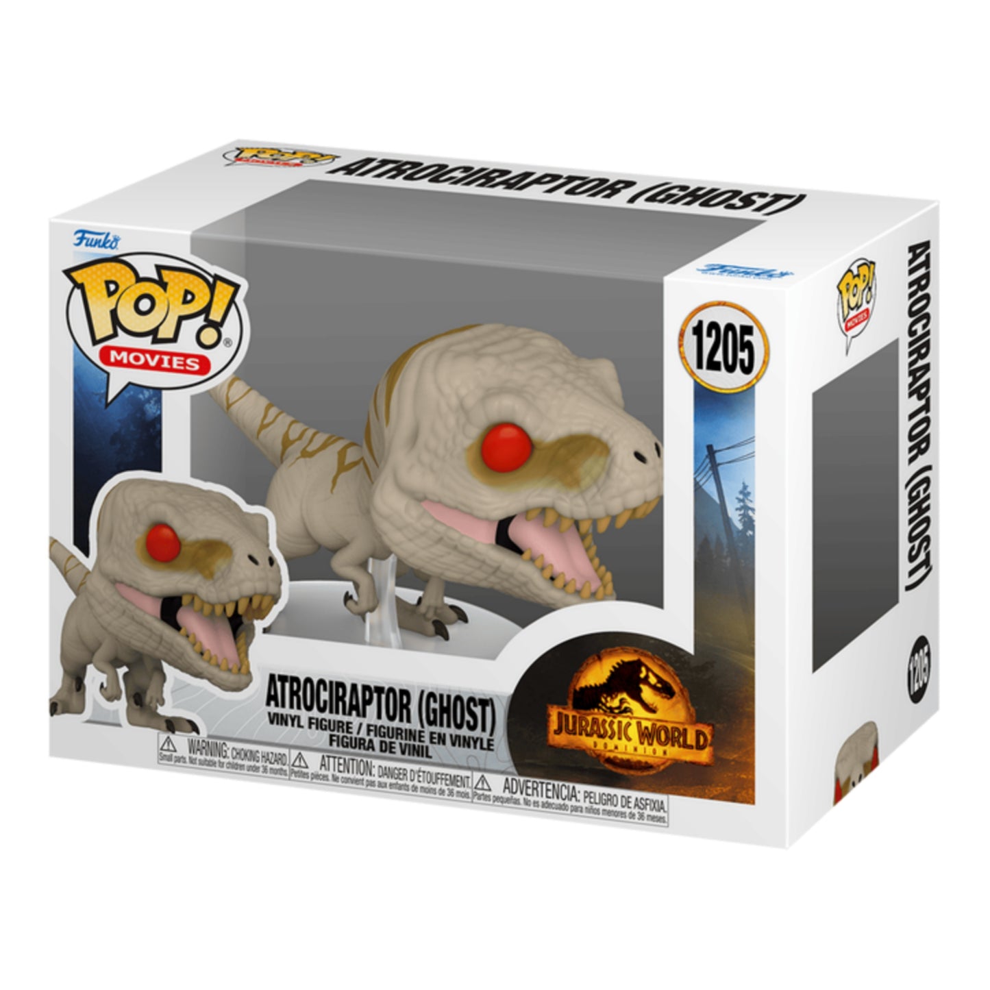 Atrociraptor Ghost : Jurassic World - Funko Pop! Jurassic Park