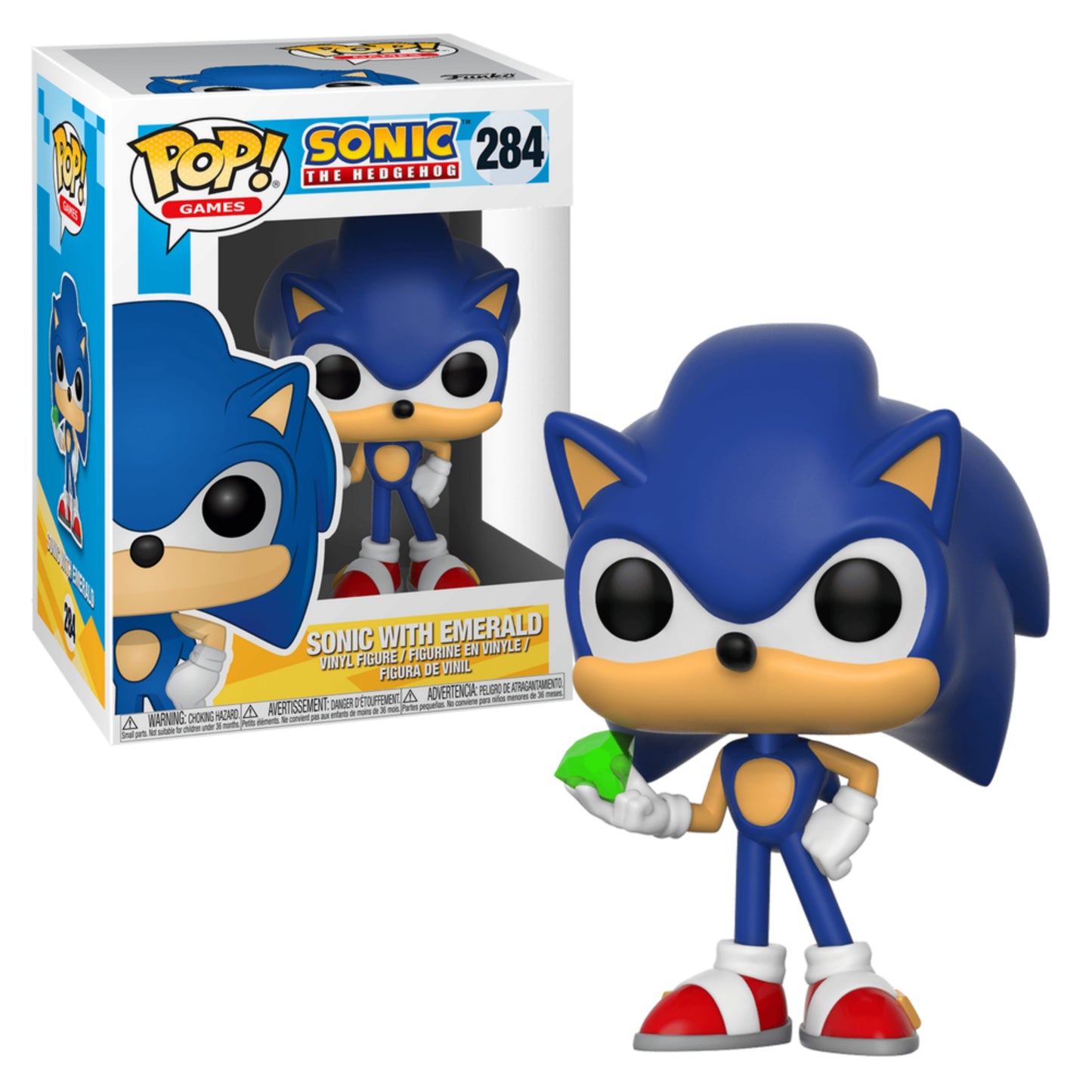 Sonic con Esmeralda 284 : Sonic the Hedgehog - Funko Pop Games