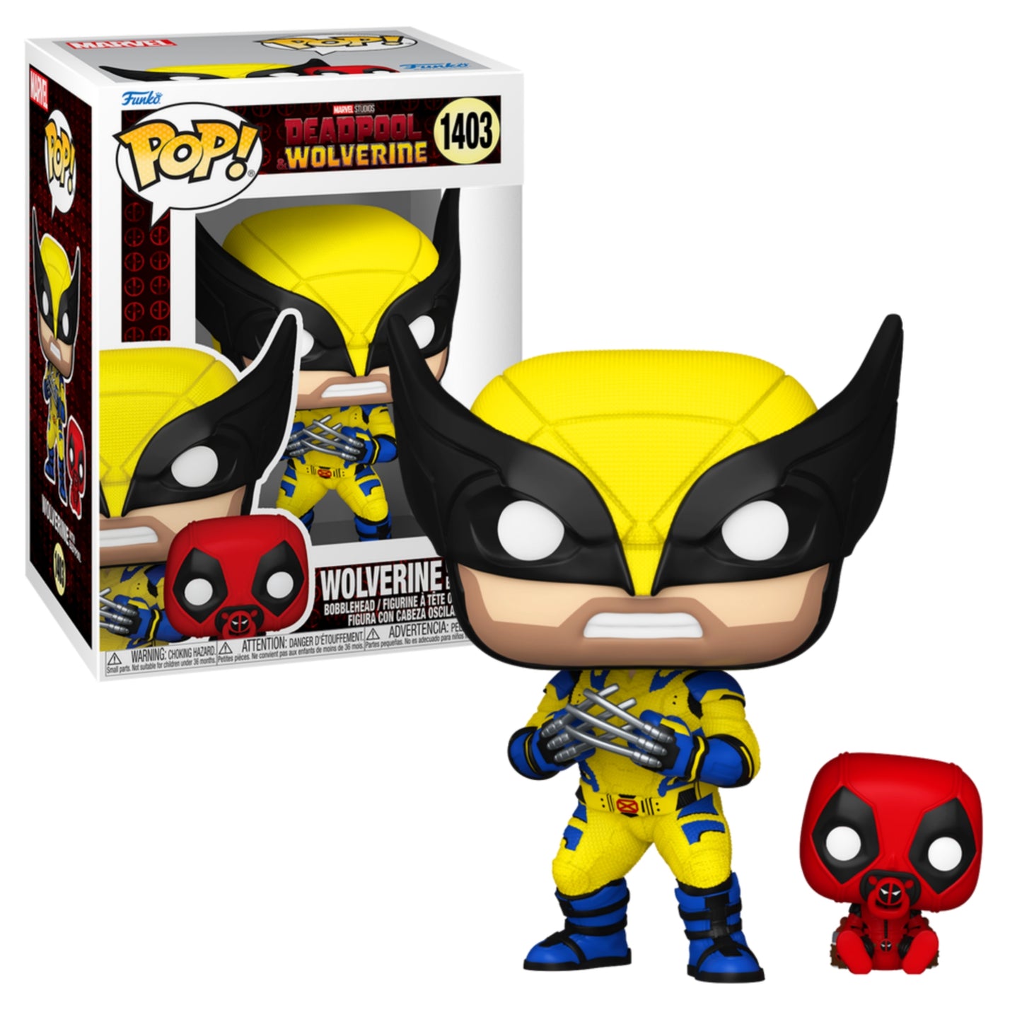 Wolverine y BabyPool 1403 : Deadpool & Wolverine- Marvel Funko Pop!