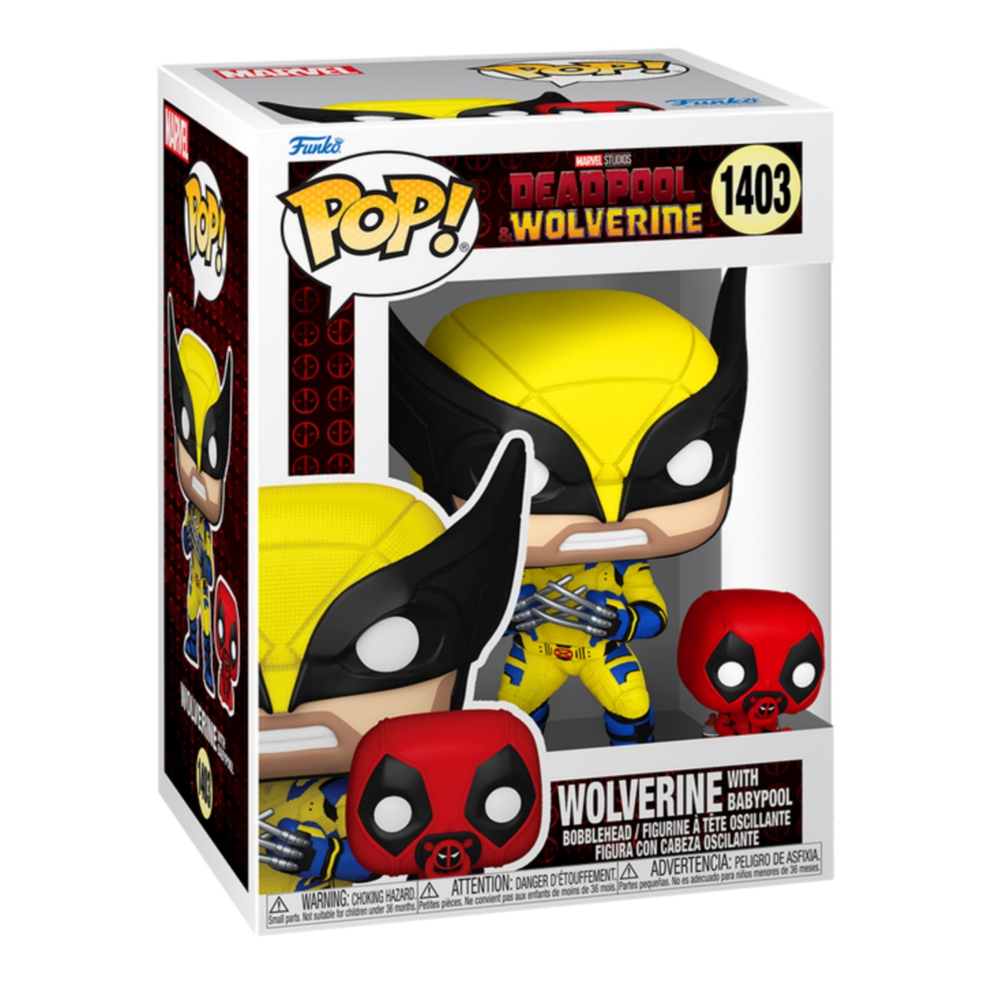 Wolverine y BabyPool 1403 : Deadpool & Wolverine- Marvel Funko Pop!