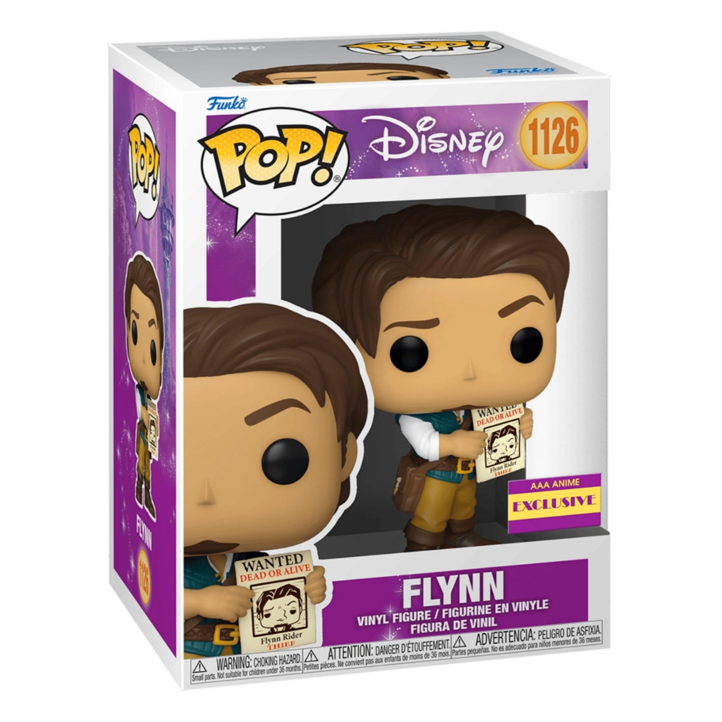 FLYNN AAA ANIME EXCLUSIVO 1126 : ENREDADOS FUNKO POP! DISNEY