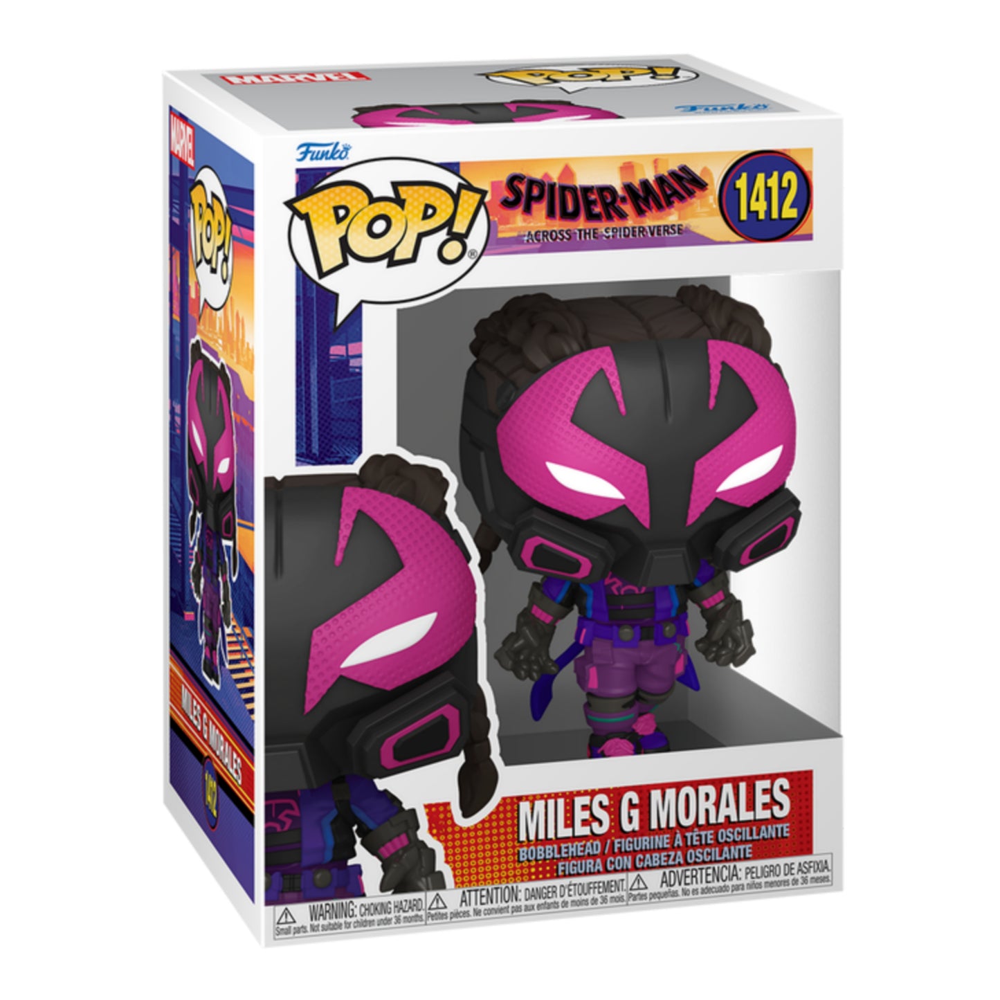 MILES G MORALES 1412 : SPIDER-MAN ACROSS THE SPIDER-VERSE - FUNKO POP! MARVEL