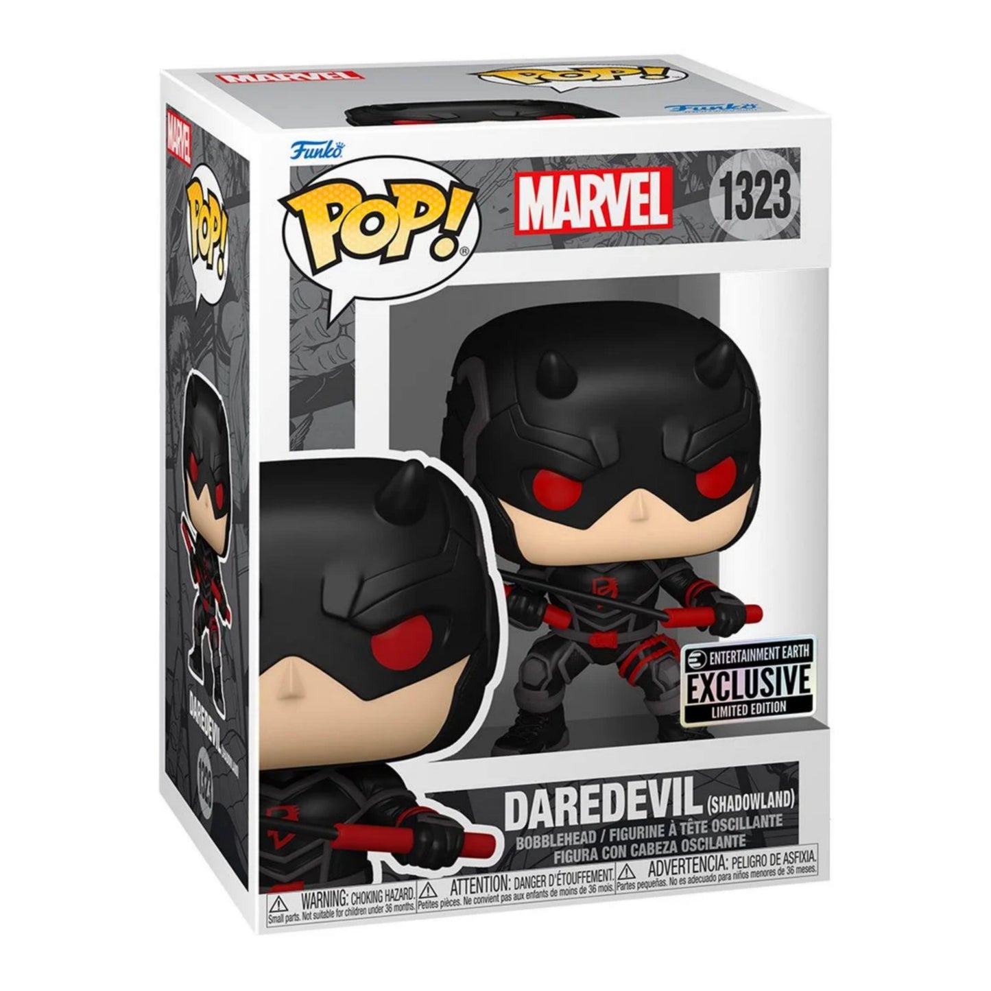 DAREDEVIL (SHADOWLAND) EXCLUSIVO ENTERTAINMENT EARTH #1323 - FUNKO POP! MARVEL