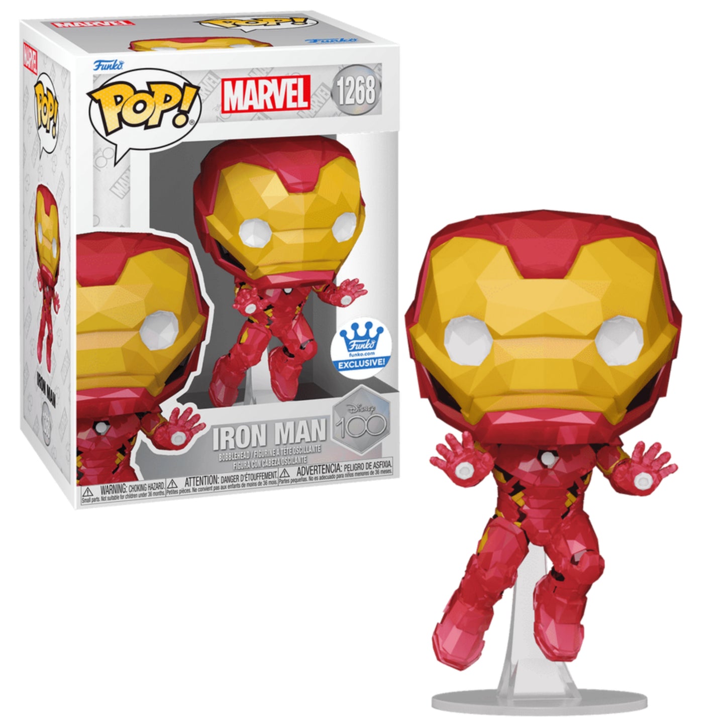 IRON MAN (FACET) #1268 EXCLUSIVO FUNKO SHOP 100 AÑOS DISNEY - FUNKO POP! MARVEL