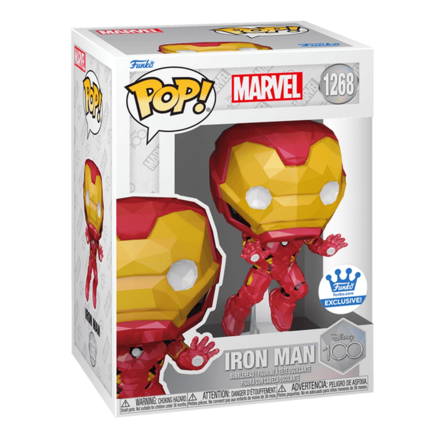 IRON MAN (FACET) #1268 EXCLUSIVO FUNKO SHOP 100 AÑOS DISNEY - FUNKO POP! MARVEL