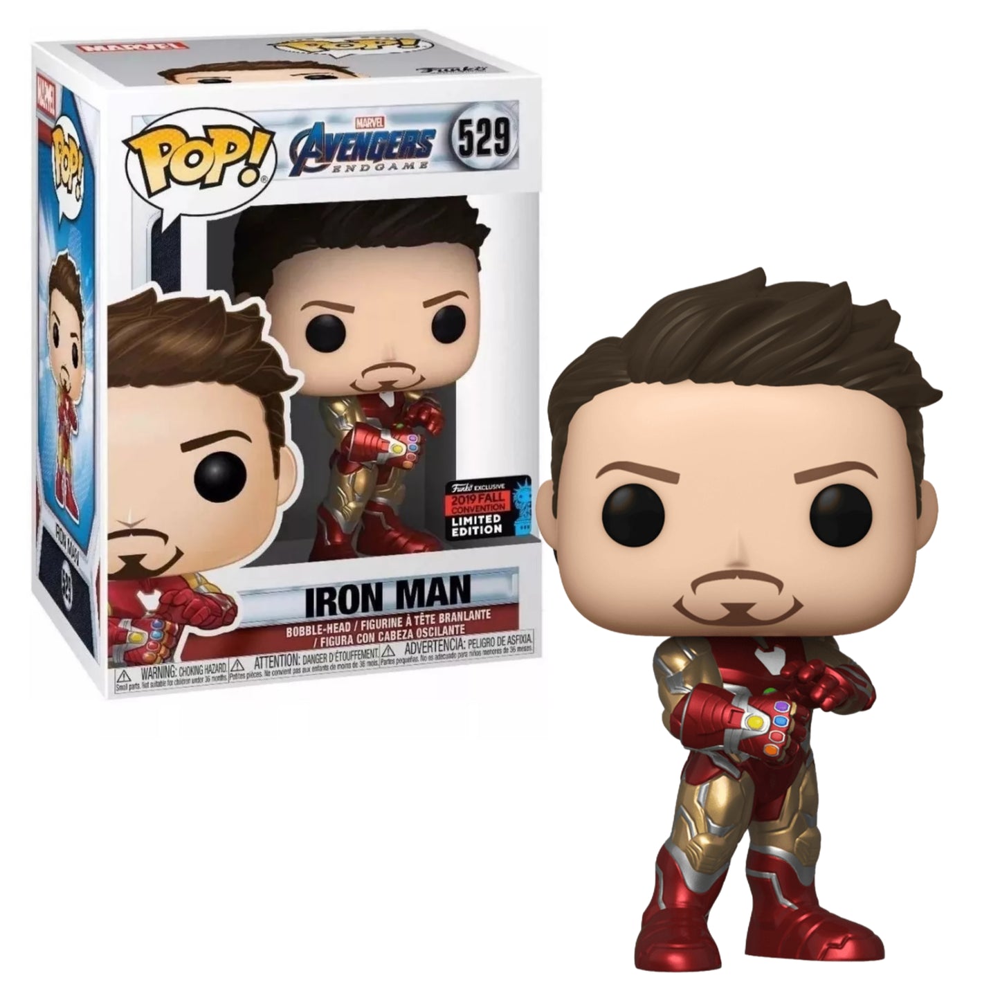 IRON MAN #529 EXCLUSIVO 2019 FALL CONVENTION NEW YORK : AVENGERS END GAME -  FUNKO POP! MARVEL