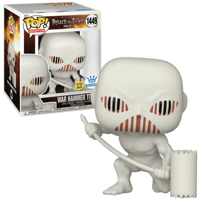 WAR HAMMER TITAN DELUXE GLOW IN THE DARK FUNKO SHOP #1449 : ATACK OF TITAN - FUNKO POP! ANIMATION