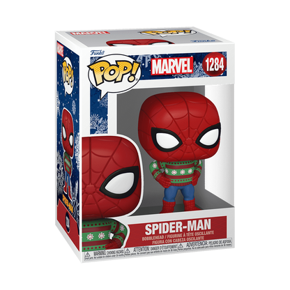 Spider-man Navideño con Ugly Sweater #1284 - Funko Pop! Marvel