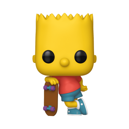 BART SIMPSON WITH SKATEBOARD #1652 : THE SIMPSONS - FUNKO POP! ANIMATION