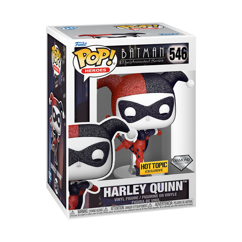 HARLEY QUINN WITH SCEPTER DIAMOND EXCLUSIVA HOT TOPIC : BATMAN TAS - FUNKO POP! HEROES