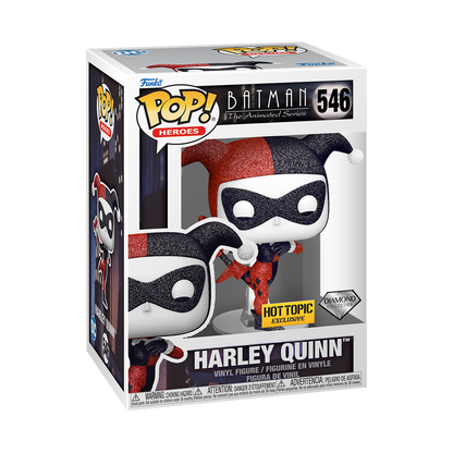 HARLEY QUINN WITH SCEPTER DIAMOND EXCLUSIVA HOT TOPIC : BATMAN TAS - FUNKO POP! HEROES